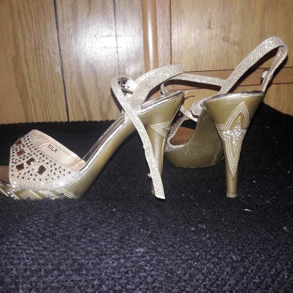 Gold sandals